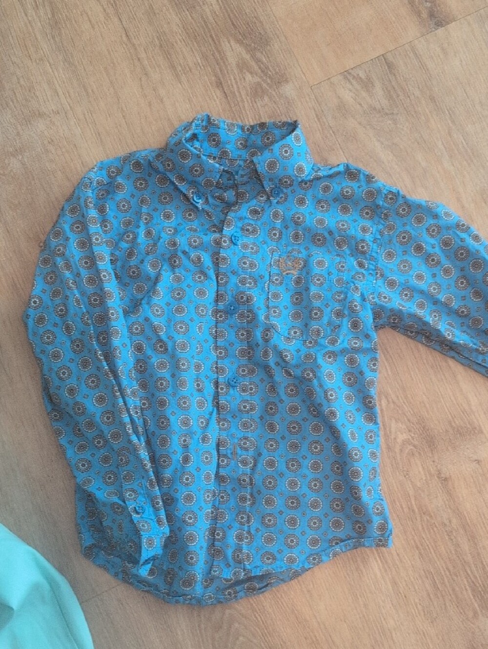 Toddler Boys CINCH Button-Up WESTERN Long Sleeve shirts - 3 - Picture 5 of 7
